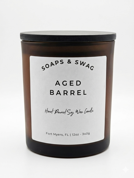 Aged Barrel 12oz Soy Wax Candle