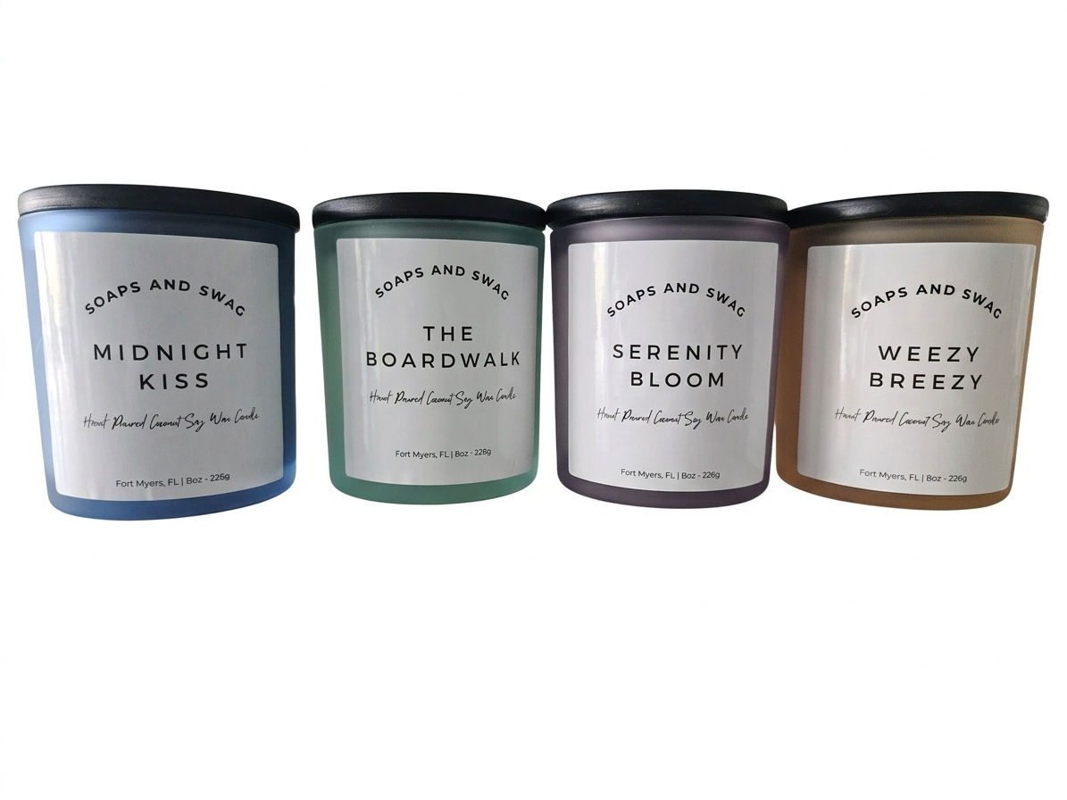 Midnight Kiss 8oz Coconut Soy Wax Candle